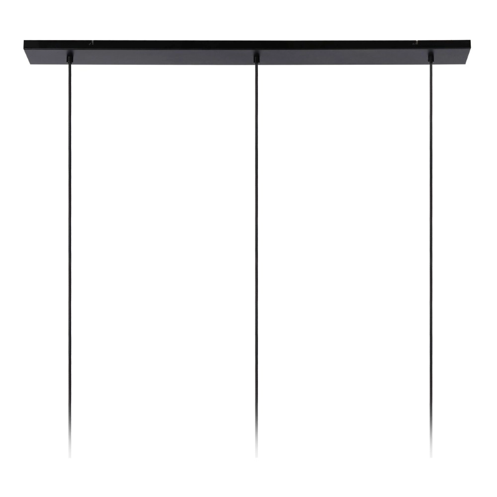 3-lichs pendant lamp Joanet Straight gold with smoke glass Lucide 5411212451989
