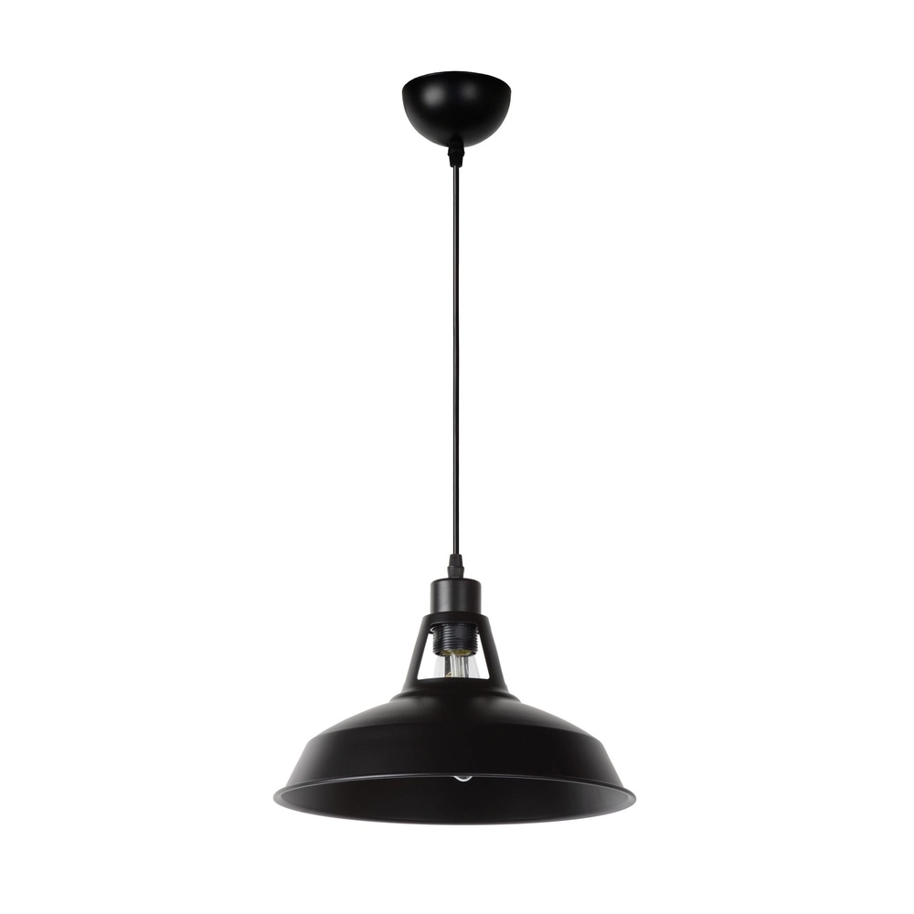 Industrial pendant lamp Brassy-Bis black Ø 31cm