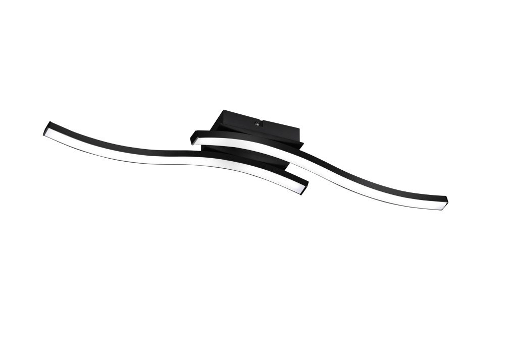 Design ceiling lamp Route 2-light black