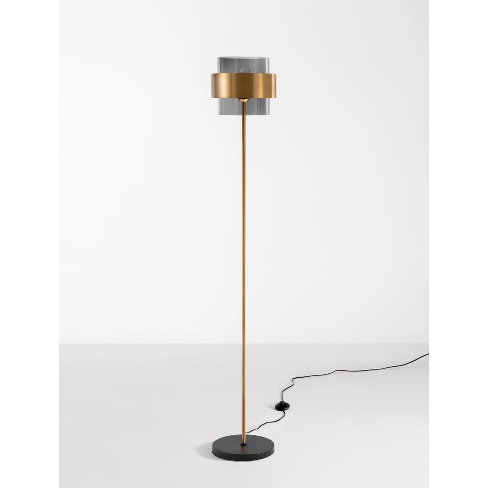 Floor lamp Sianna black with gold Lyora 5212017431059