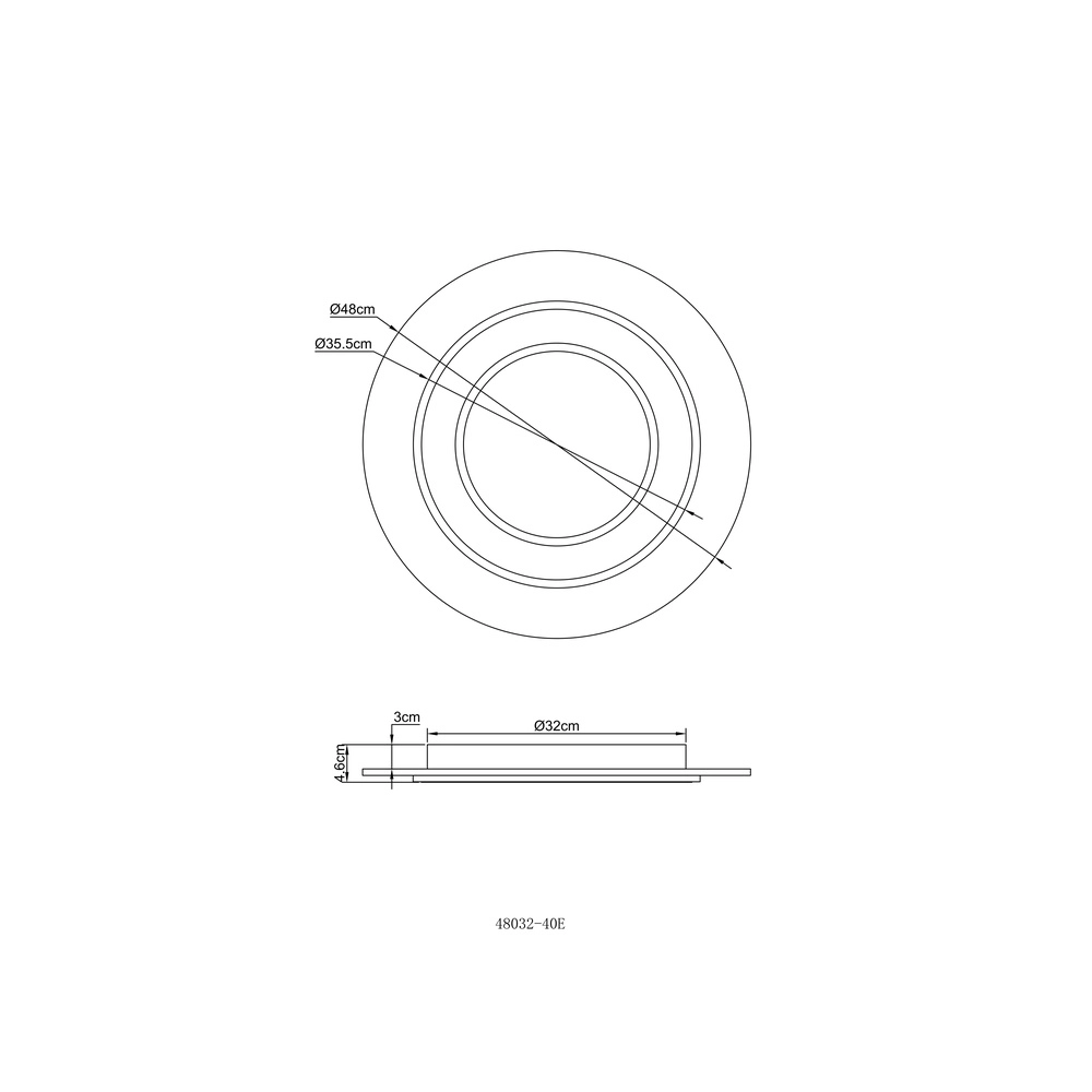 Design ceiling light Jayden anthracite Ø 48cm Globo 9007371475292