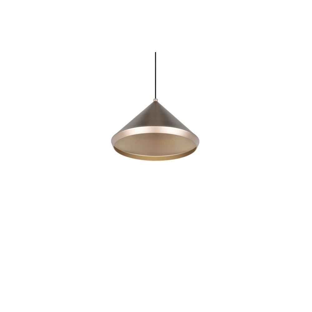 Modern pendant lamp Laguna Ø 18cm coffee brown Trio 4017807671070