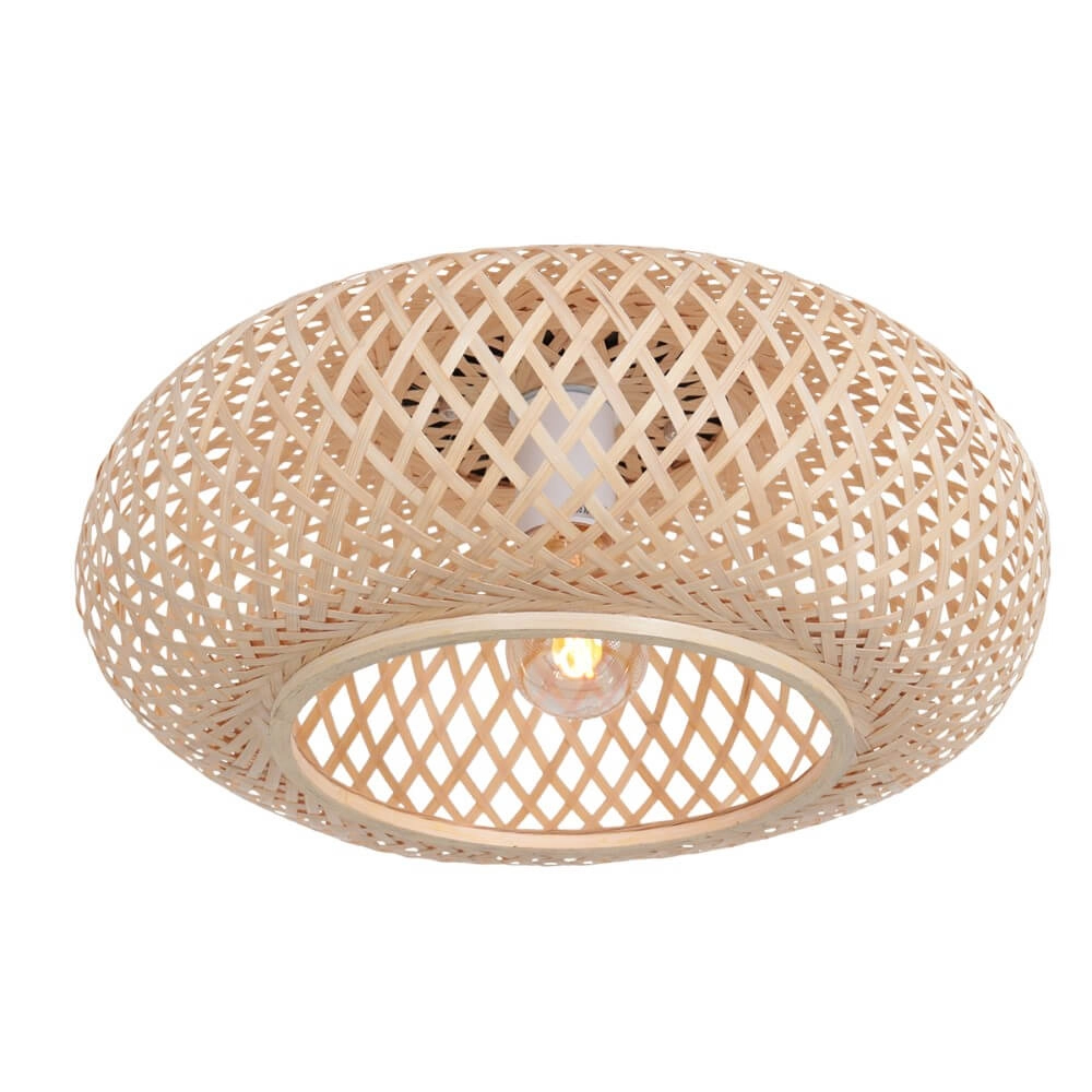Bamboo ceiling lamp Maze Ø 40cm