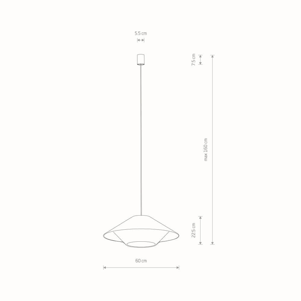 Rattan pendant lamp Japandi M Ø 60cm Lyora 5903139111577