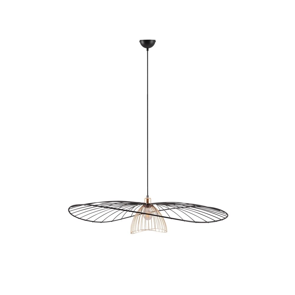 Pendant lamp Lauris Ø 100cm black Trio 4017807678093