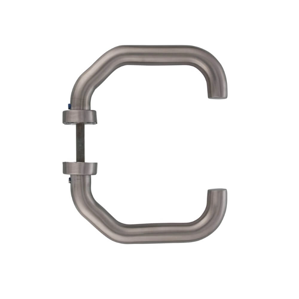 Door handle Verkropt oval rosette stainless steel Intersteel 8714186093436