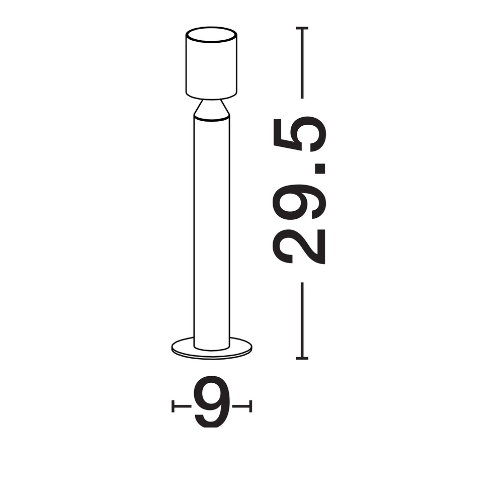 Sleek outdoor lamp Brot 29.5cm Lyora 5212017454508