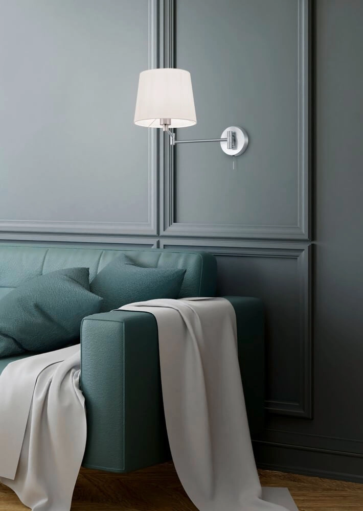 Wall lamp Lyon nickel matt Trio 4017807398564