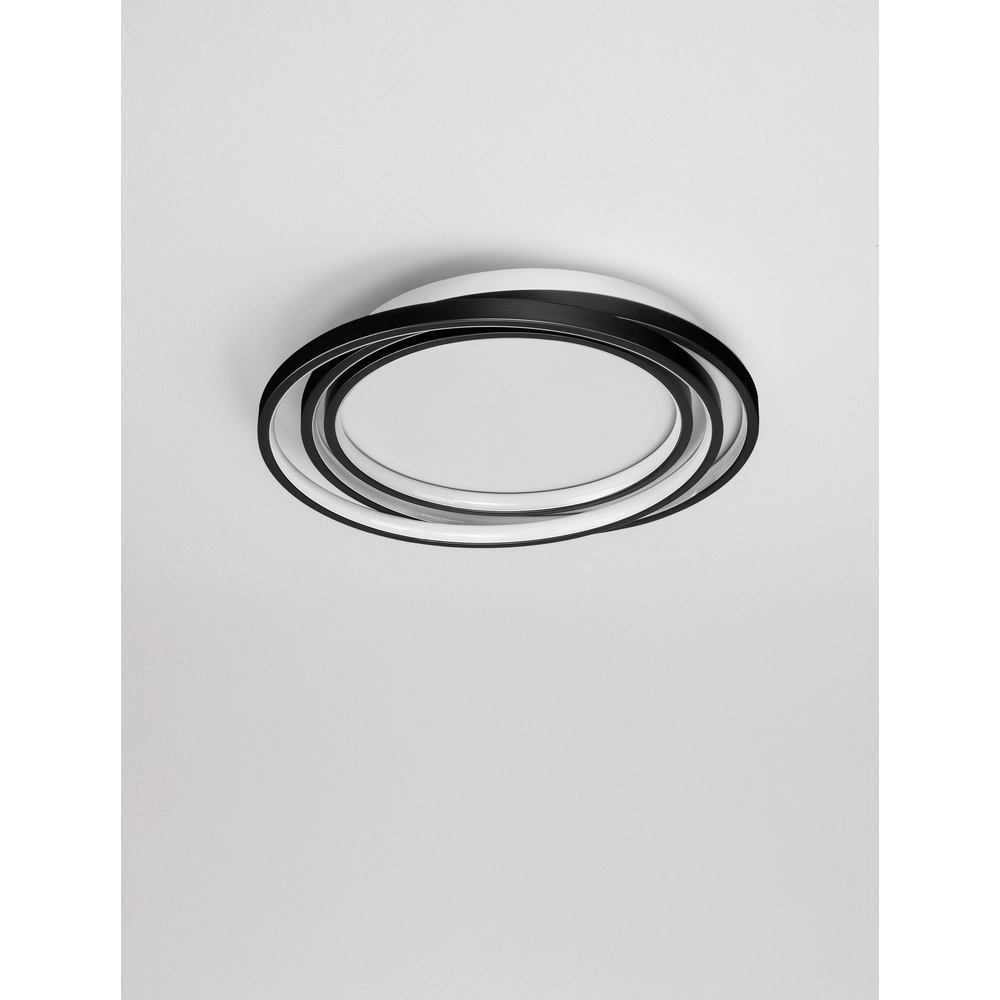 Round ceiling lamp Arbor black Ø 44cm Lyora 5212017454928