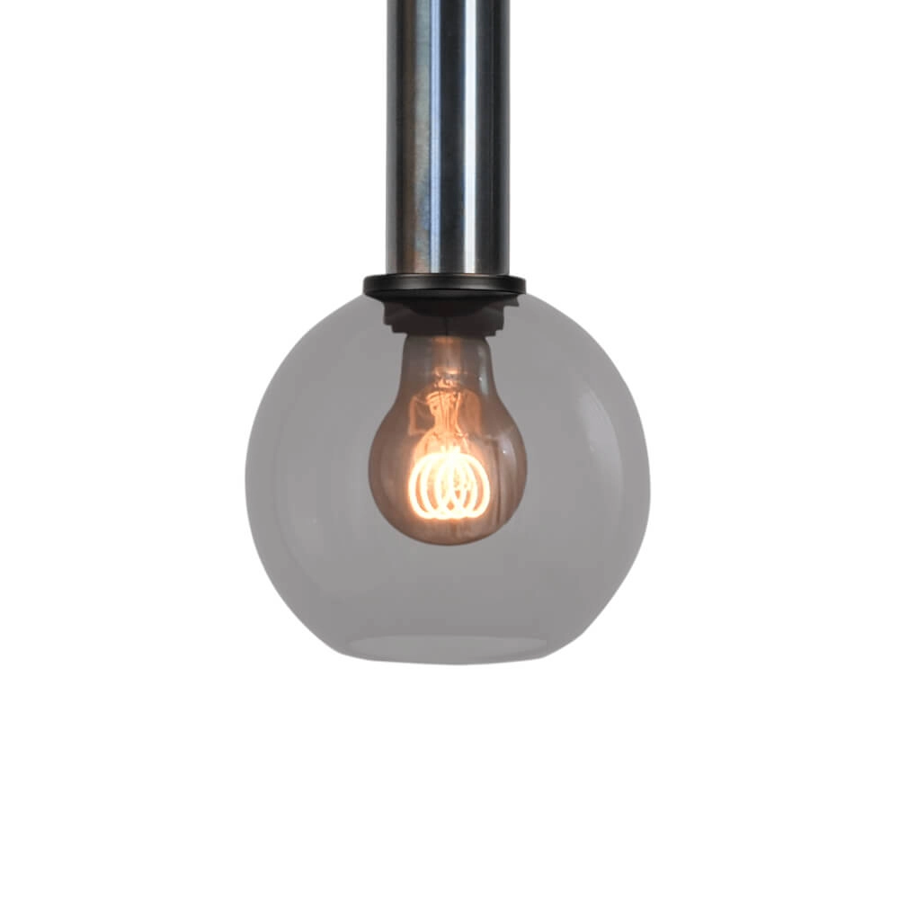 Hanging lamp Ø 15cm Bella 2 Dappled oil with smoke glass Masterlight 8718121334196