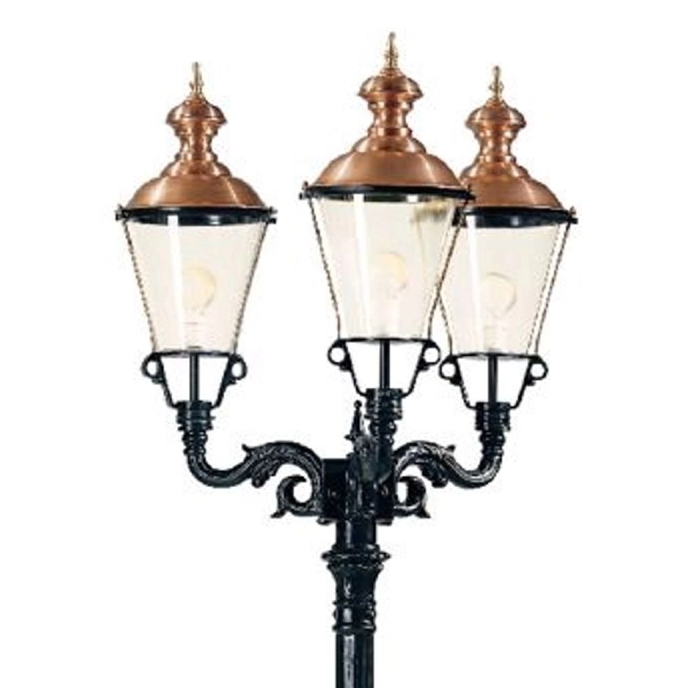 Nostalgic garden lamp Parijs 3-light - black KS Verlichting 8714732040303