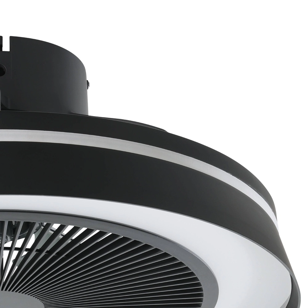 Black ceiling fan Vallonia Ø 48cm Eglo 9002759352172