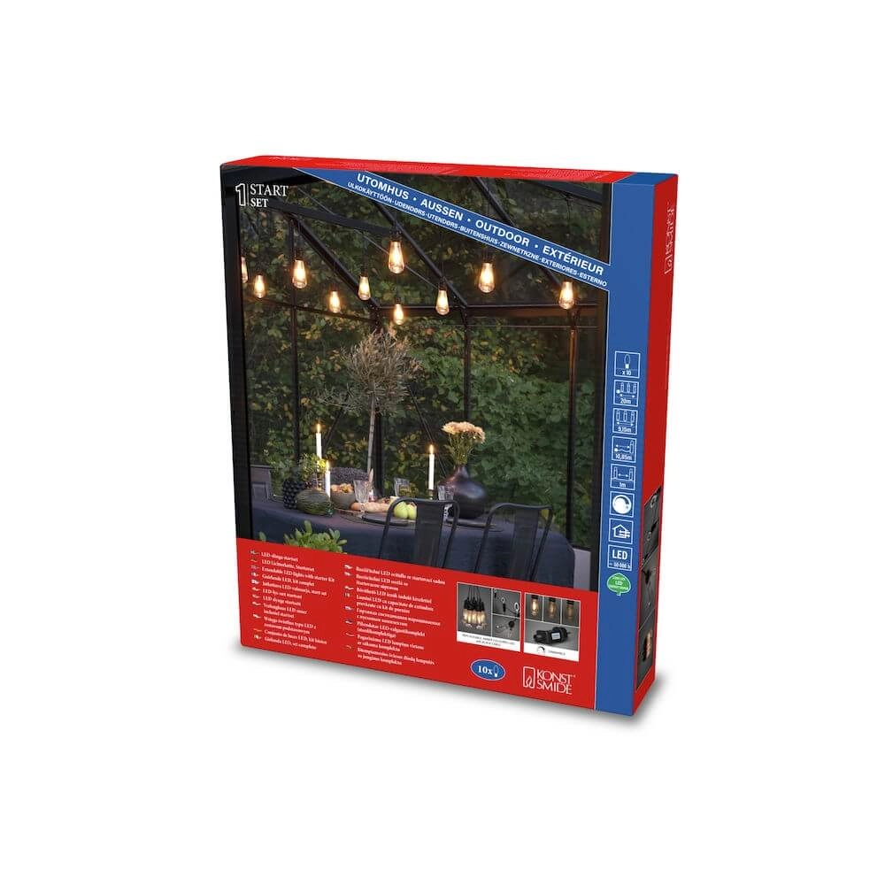 Light chain Partylight Start set 10x - incl. transformer KonstSmide 7318302351809
