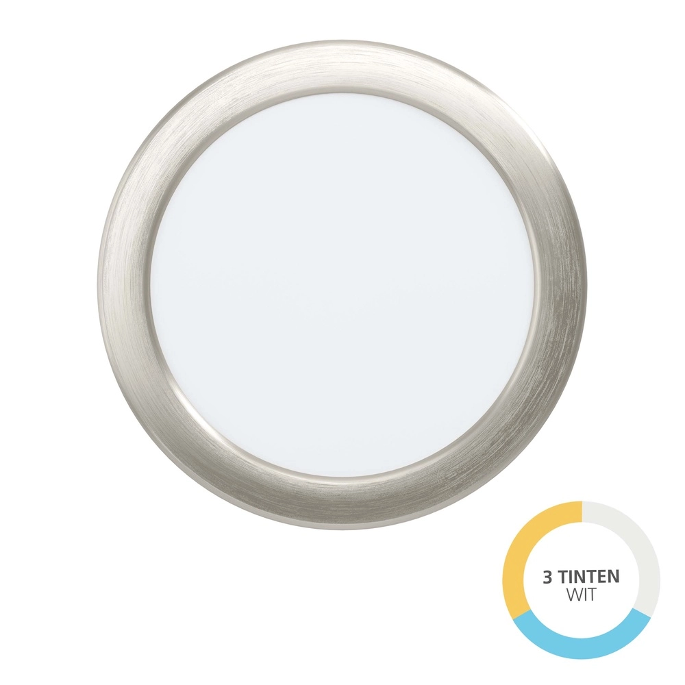 Recessed lamp Fueva 6 round - stainless steel - Ø 16,8cm