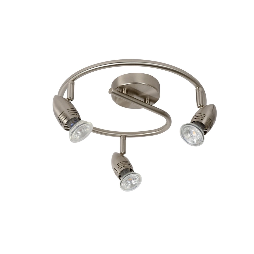 Ceiling spotlight Caro-Led 3-light matt chrome