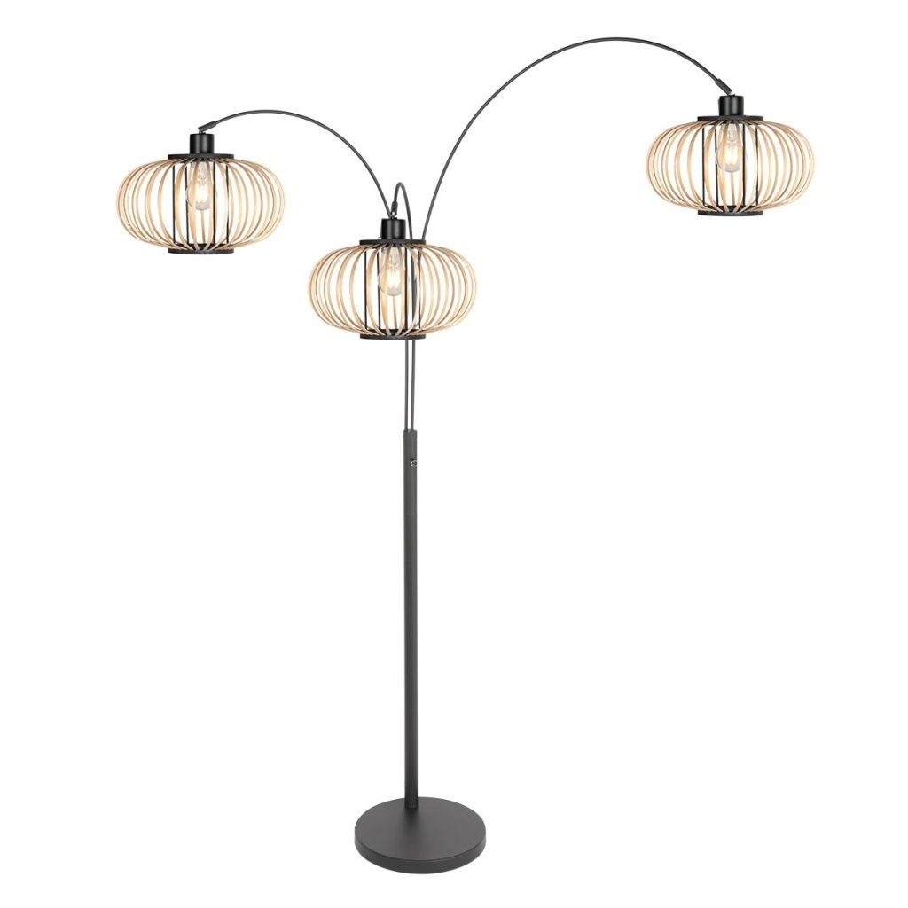Floor lamp Sparkled Light with bamboo caps Steinhauer 8712746182897
