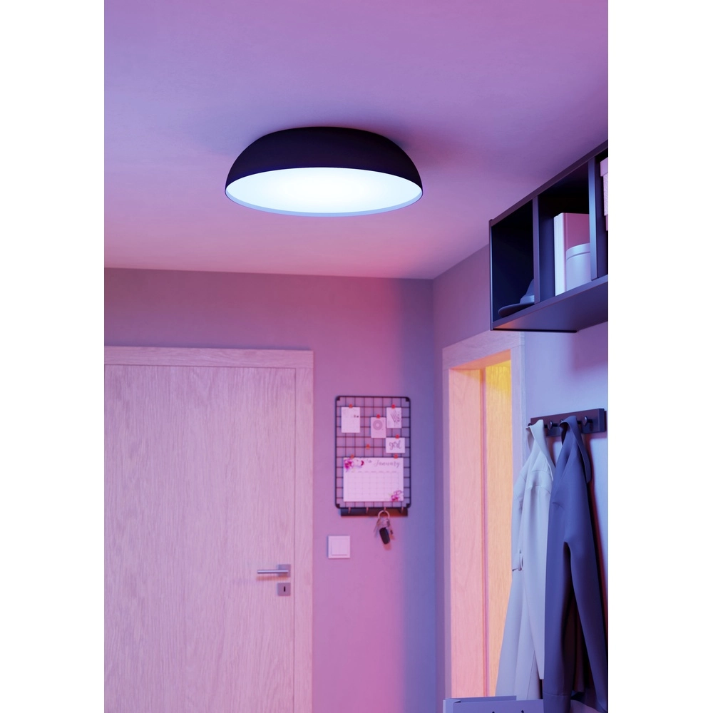 Zigbee ceiling lamp Tollos-Z Ø 55cm - black Eglo 9008606243808