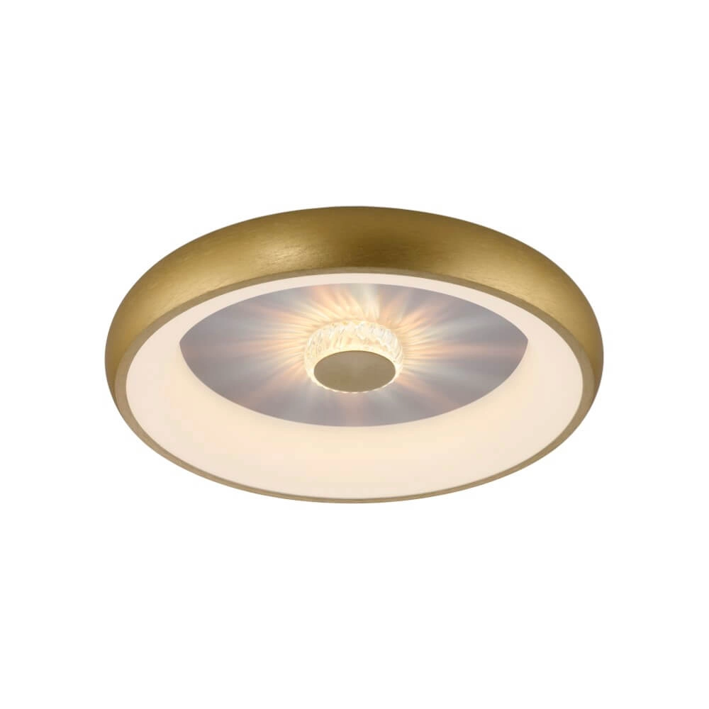 Round ceiling lamp Vertigo brass Ø 46.5cm Just Light 4043689994716