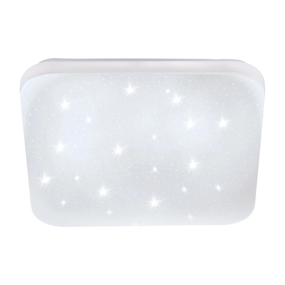 Square ceiling lamp Frania-S 33cm - 3000K star effect white