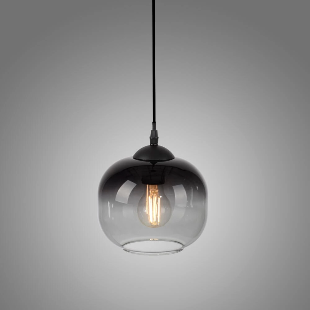 Black pendant lamp Zea ankle Just Light 4043689993740