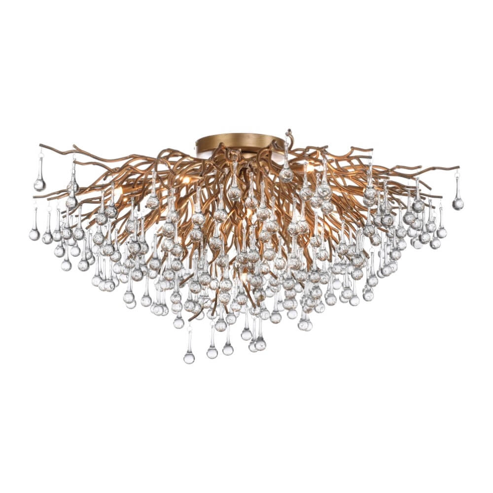 Chandelier Icicle brass 100cm