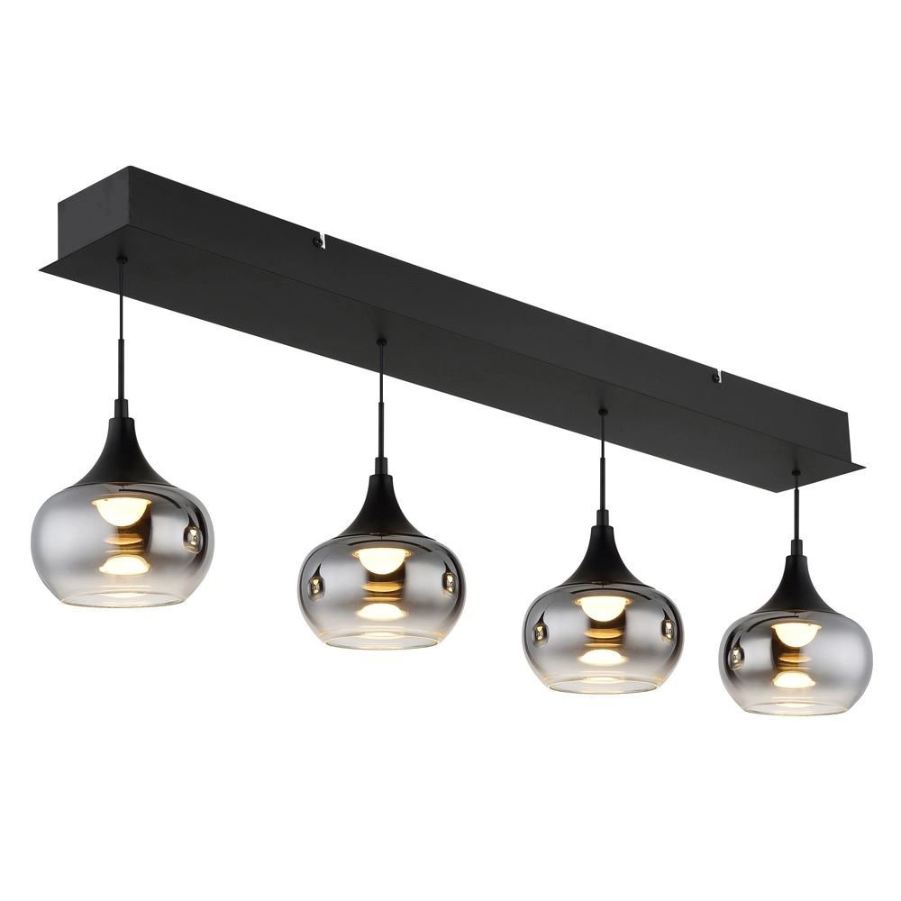 Design pendant lamp Lui 4-light black Globo 9007371589609