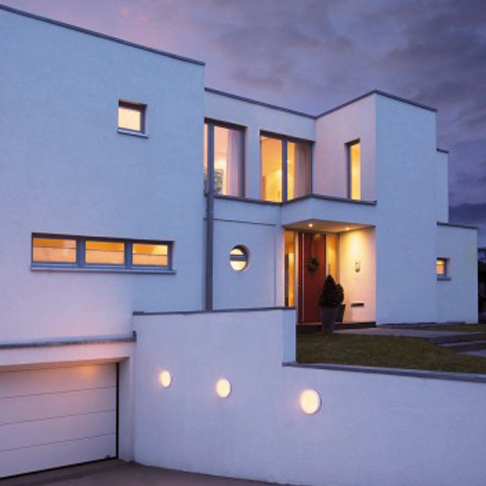 Round porch lamp Ainos with motion sensor white SLV 4024163167208