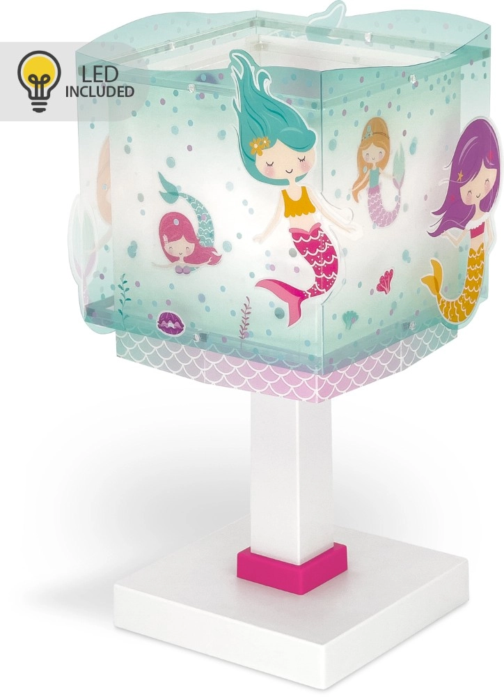 Table lamp Mermaids turquoise