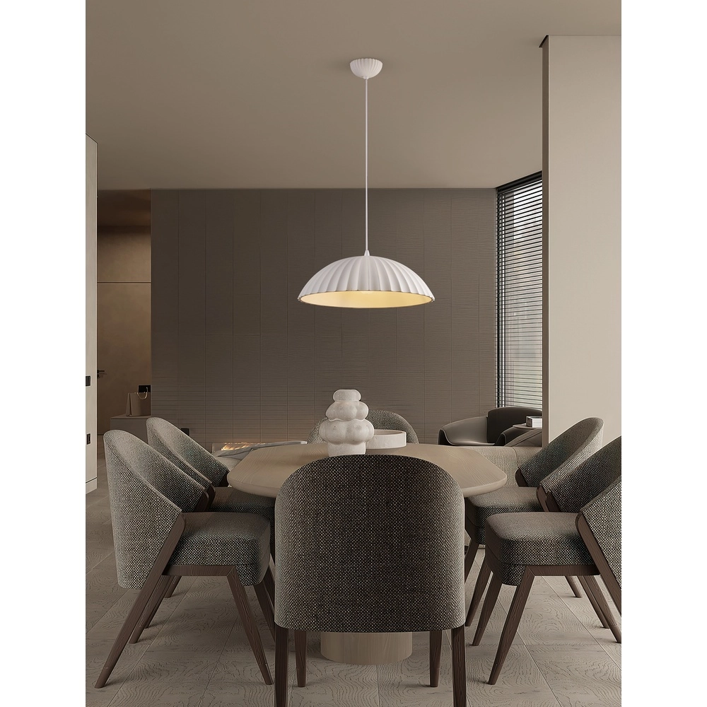 Pendant lamp Ammos white Ø 50cm Lyora 5212017469021