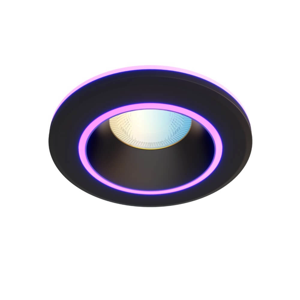 Smart recessed spotlight Halo black
