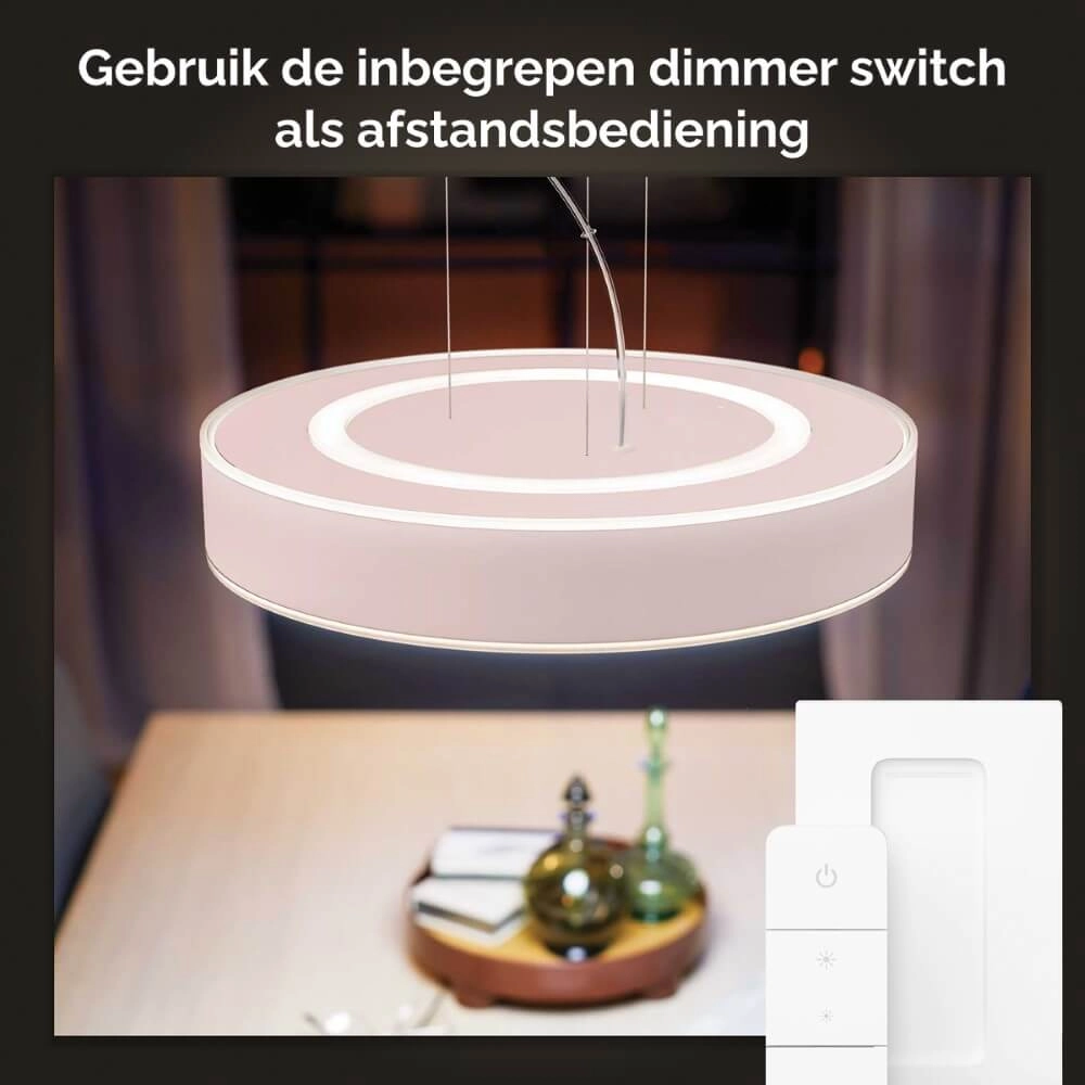Hanging lamp Hue Enrave - White Ambiance Ø 42.5cm white Philips 8718696176573