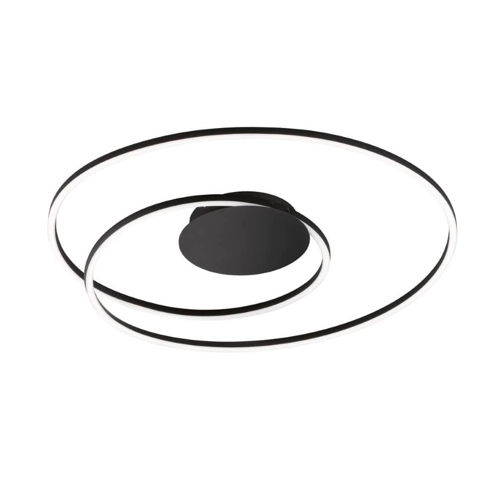 Black designer ceiling lamp Holy with led