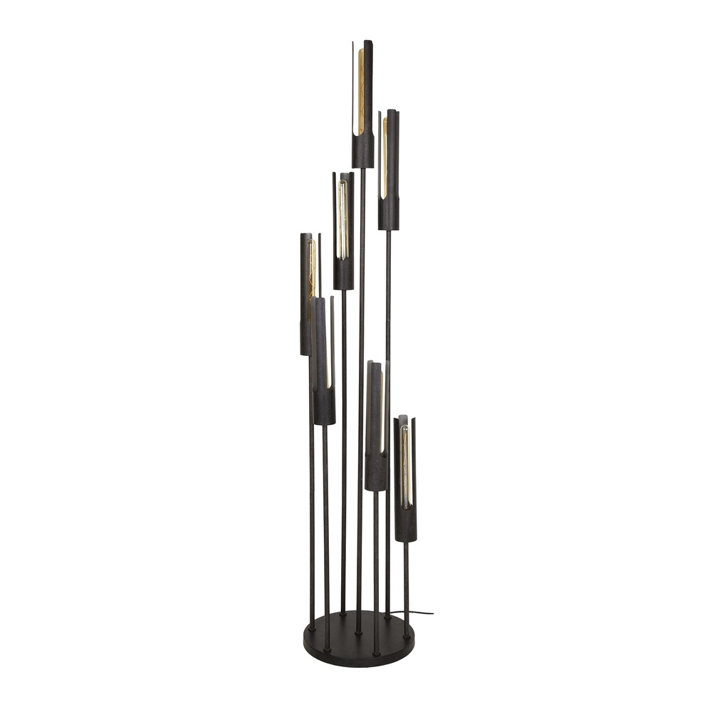 7L floor lamp Tube black - E27 Lyora 8716803511347