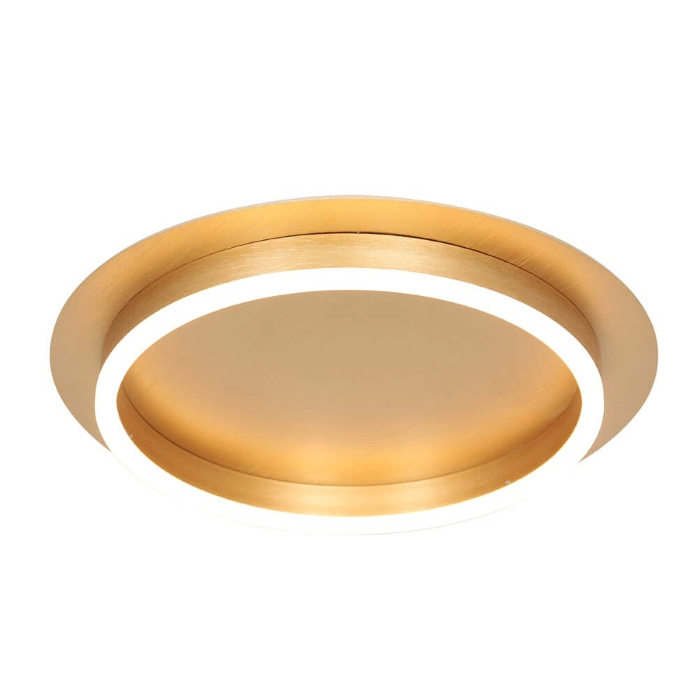 Modern LED ceiling light Ringlux gold - Ø 32cm