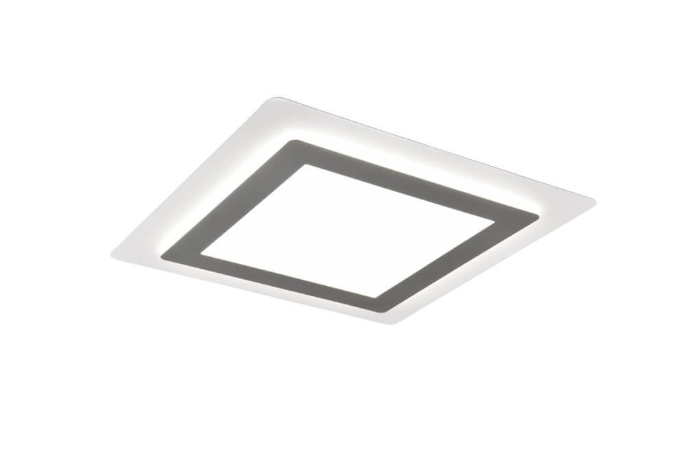 Square design ceiling lamp Morgan nickel Trio 4017807574395