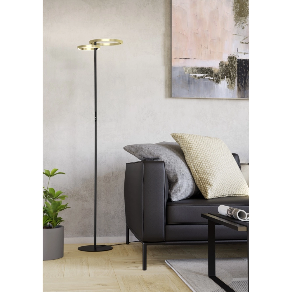 Design floor lamp Castelpoto 1 gold Eglo 9008606357321