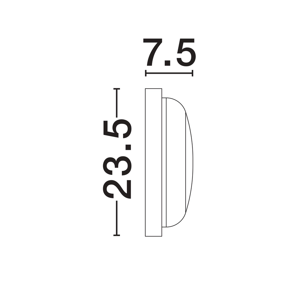 Ceiling lamp Reo white Ø 23,5cm Lyora 5212017453303