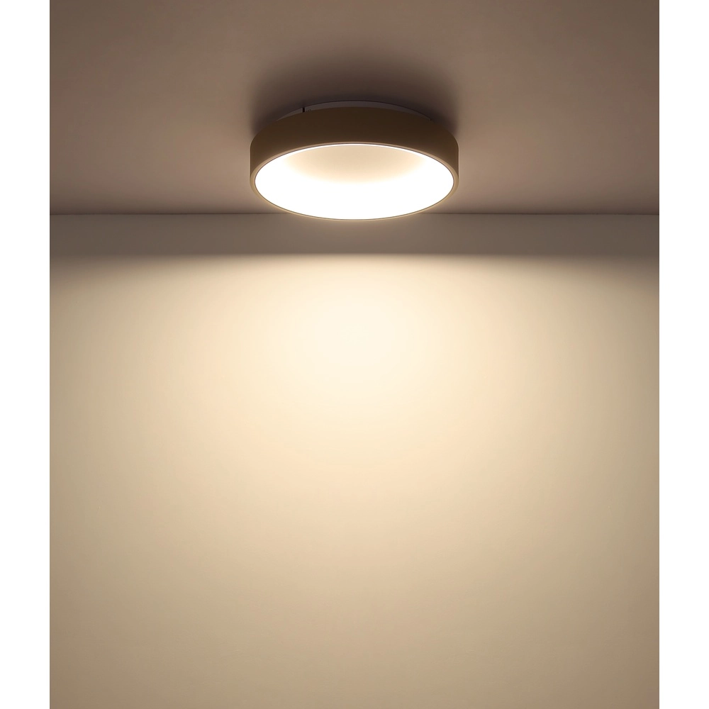 Modern ceiling lamp Gallegos sand brown Ø 38cm Globo 9007371578955