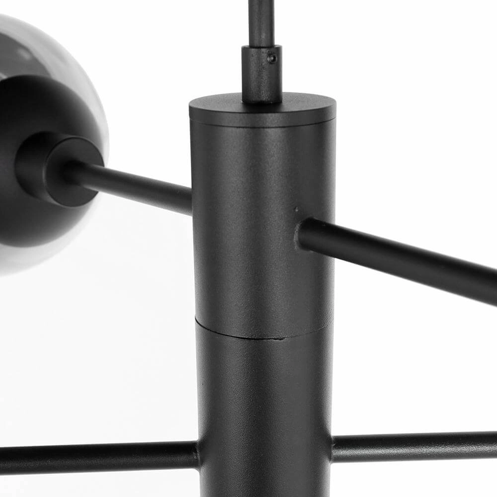 Design pendant lamp Constellation black with smoke glass Steinhauer 8712746173031
