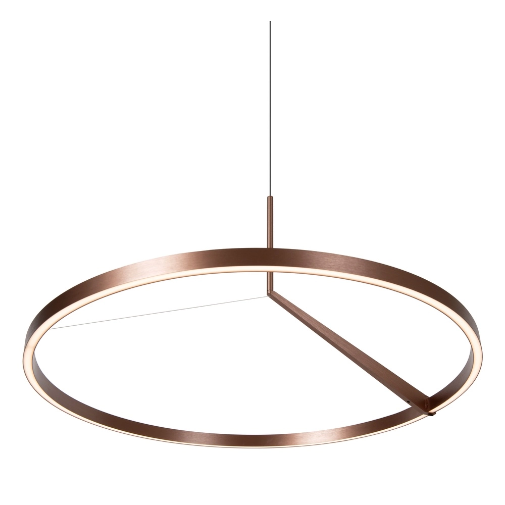 Sleek LED pendant light Applause copper - Ø 80cm Premium by Lucide 5411212221858