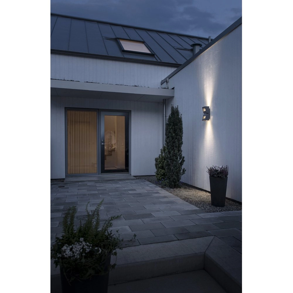 Design wall lamp Potenza 2-light anthracite KonstSmide 7318307971378