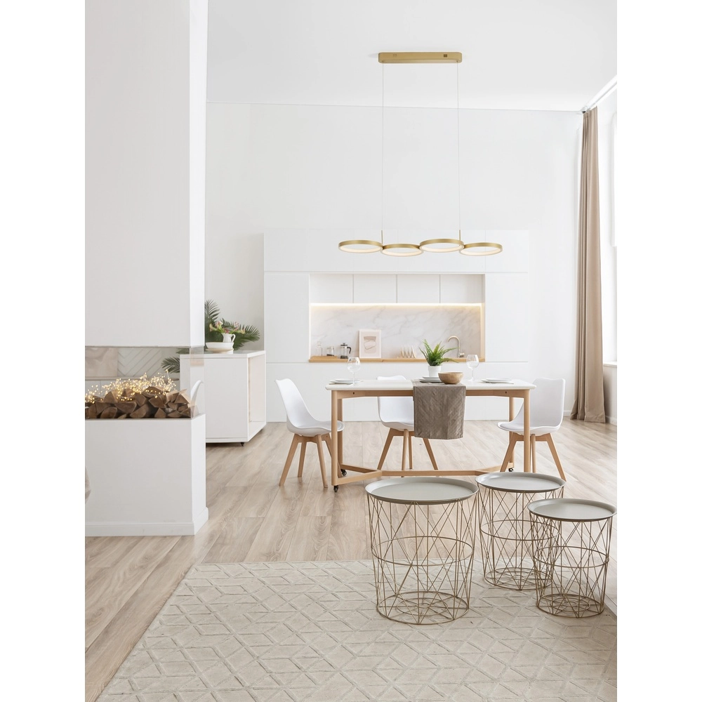 Modern pendant lamp Magnus gold 84cm Lyora 5212017433190