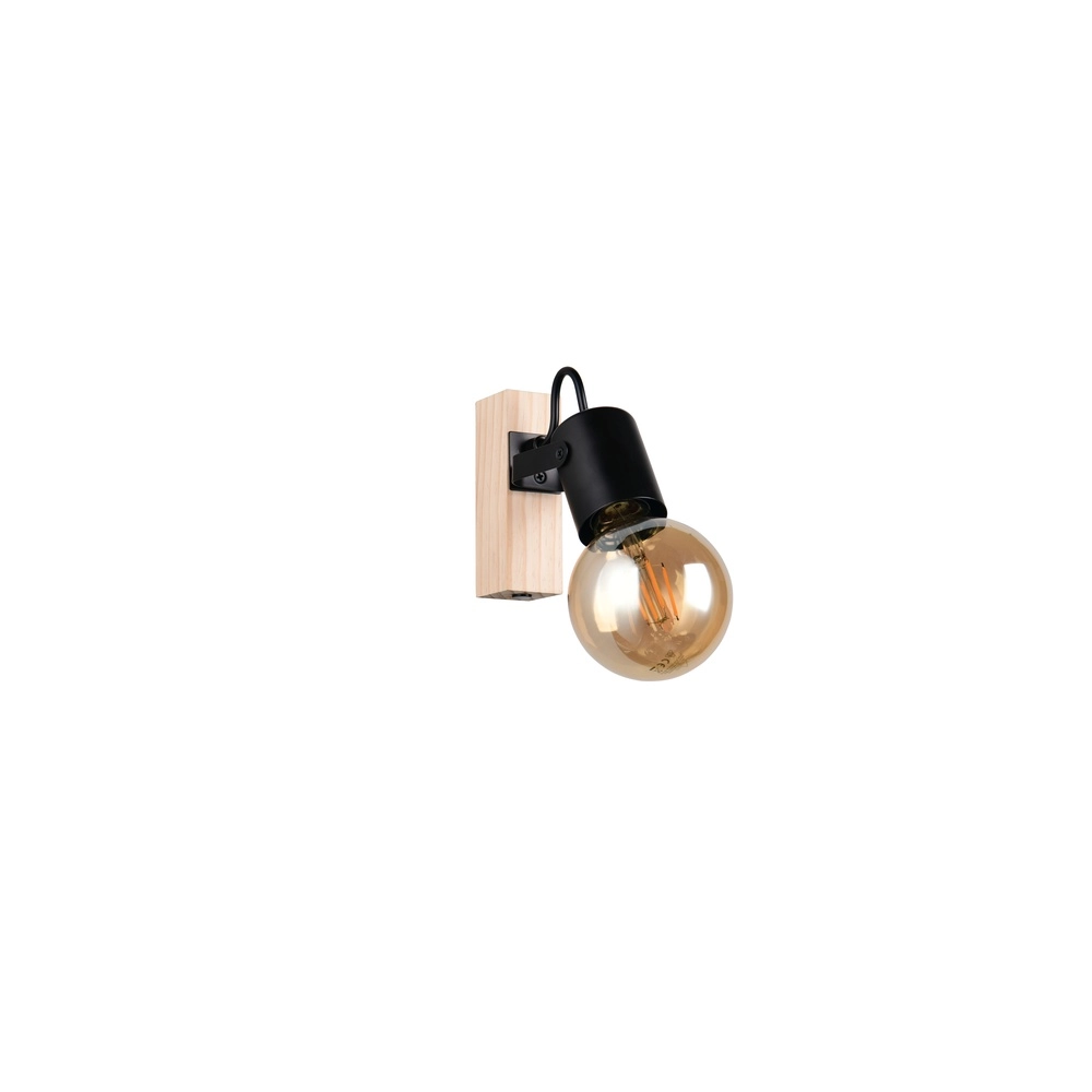Ceiling lamp Lynar black with wood Trio 4017807670684