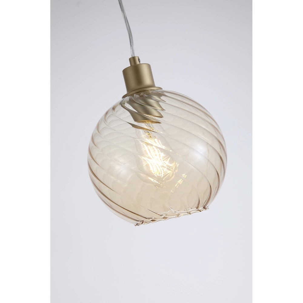 Pendant lamp Radiance Single gold Searchlight 5053423305776