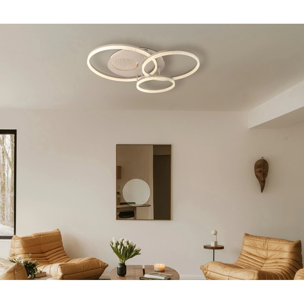 Ceiling lamp sand brown Sanford round Globo 9007371589739