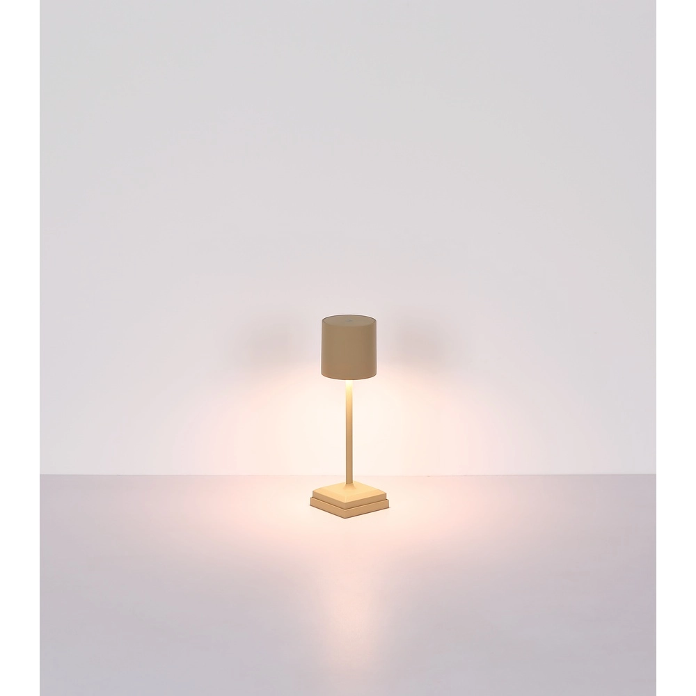Modern table lamp Dixon Sand Brown Rechargeable Globo 9007371531394