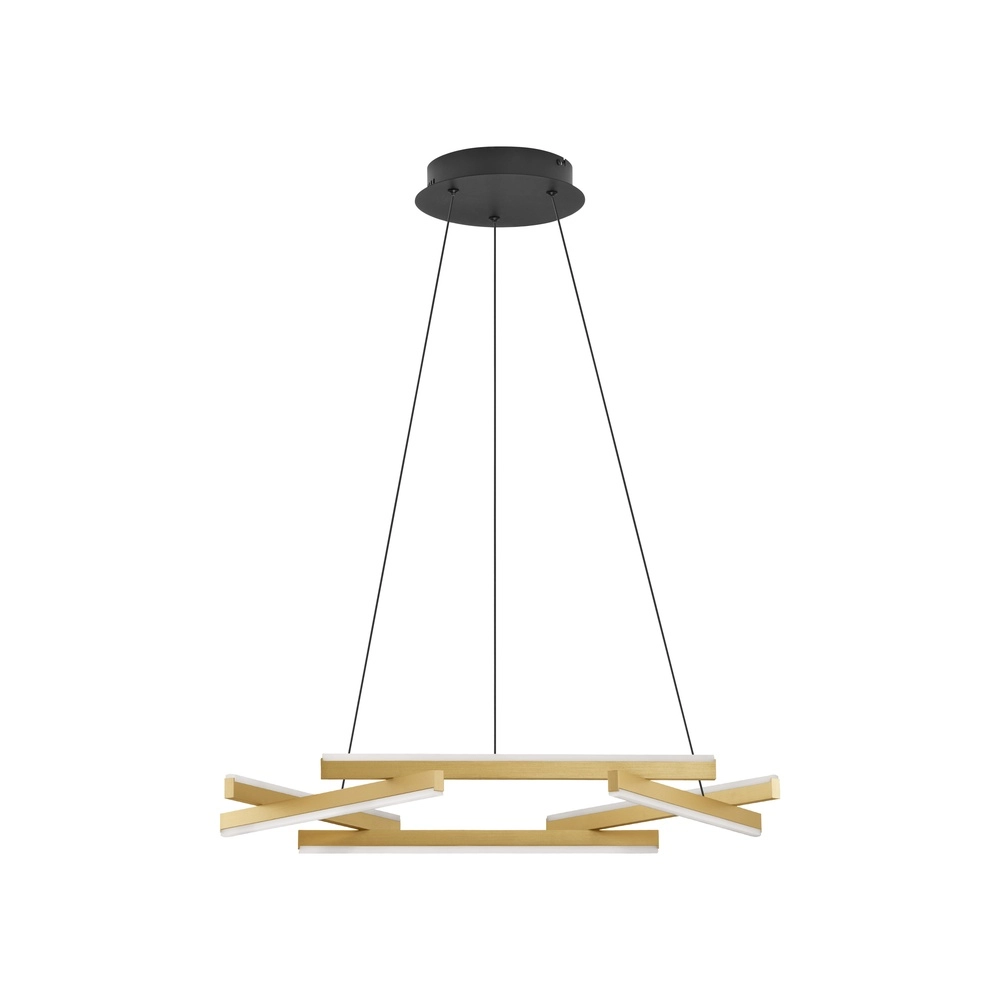Pendant lamp Hyde black with gold Lyora 5212017446206