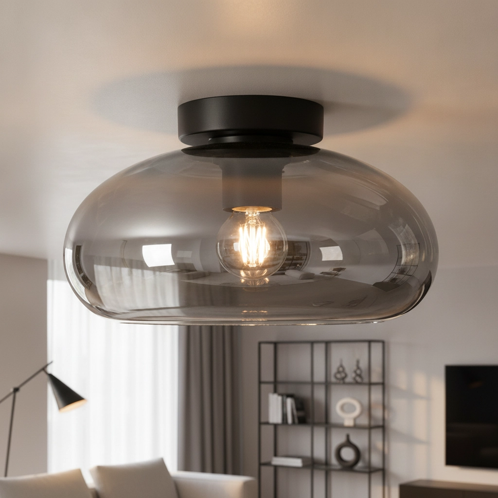 Glass ceiling lamp Paradise Ø 28cm