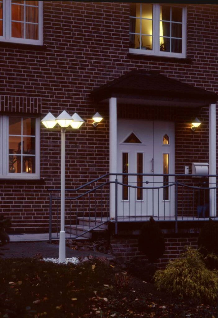 White Outdoor Lantern Triangle 210cm Albert 4007235820522