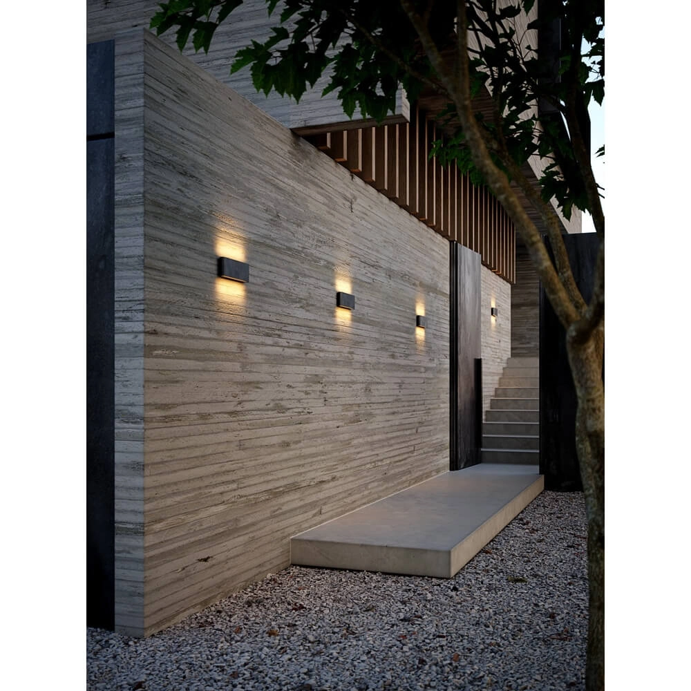 Sleek design wall lamp Kinver black 26cm Nordlux 5704924004759